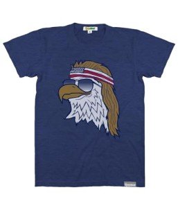 Tipsy Elves 4th of July Shirts for Men Funny American Flag Short Sleeve T-Shirts USA Mens Patriotic Graphic Tees - Novelty Memorial Day Outfit - Blue Epic Eagle Tee Size Large