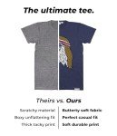Tipsy Elves 4th of July Shirts for Men Funny American Flag Short Sleeve T-Shirts USA Mens Patriotic Graphic Tees - Novelty Memorial Day Outfit - Blue Epic Eagle Tee Size Large