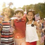 Small American Flags on Stick,65 American Flags Hand Held Mini US Flags for American Independence Day,Memorial Day President's Day,Veterans Day (4x6 Inches)