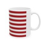 Lightfire Printing Patriotic American Flag Cup Novelty Coffee Mug for Office and Home Indepedance Day, Presidents Day, 4th of July Gifts – 11oz or 15oz (01 - American Flag, 11oz)