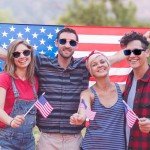 Sofier 4th of July Accessories 3 pairs USA American Flag Sunglasses Patriotic Party Favors Fourth of July Accessories Red White and Blue Sunglasses for Women Men Classic Retro