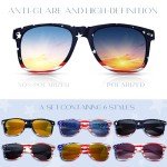 RBONIGHT 6 Packs of American Flag Sunglasses, 4th of July Decorations, Patriotic Party Favors, Memorial Day Decor, 4th of July Accessories for Independence Day