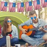 WBCBEC 4 Pairs American Flag Sunglasses Patriotic Flag Sunglasses 80s Retro Style Sunglasses for Men Women Independence Day