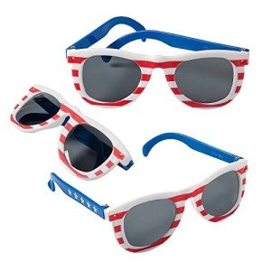 Fun Express Patriotic Sunglasses – 12 Pieces