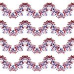 4 Strings Total 26.3 ft American Flag Tinsel Garlands - Each 6.6ft Red White Blue Fringe Garland with USA Flag Hanging Glitter Streamers for 4th of July, Independence Day, Patriotic Party Decorations
