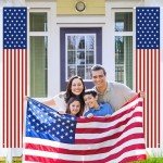 Babycop 4th of July Decorations, Patriotic Decorations, Outdoor Hanging American Flag Banners Weather-Resistant, Pre-Assembled Porch Signs for Independence Day, Memorial Day, Veterans Day - Red White Blue (2 Pcs)