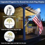 NQ 5 FT Flag Pole for Outside House with Eagle Topper, Stainless Steel Flag Pole with Flag Pole Holder, House Flag Pole Kit for Porch, Outdoor Flag Pole(Silver)