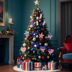 Iceyyyy 12 Pcs Patriotic Plant Stakes-15 Inch Independence Day Garden Stake-4th of July American Yard Sign for Planter Pot Lawn Pathway Indoor Outdoor Decor