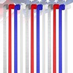 10 Rolls Patriotic Decorations Crepe Paper Streamers, 4th of July Streamers, 810-Feet Red White Blue Hanging Party Decoration, No Accidental Rips Crepe Paper for Independence Day Memorial