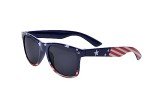 ALVOGIMOR USA Flag Frame Sunglasses, Retro 80's American Classic Eyewear, Patriotic Sunglasses for 4th of July Party Favors