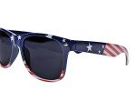 ALVOGIMOR USA Flag Frame Sunglasses, Retro 80's American Classic Eyewear, Patriotic Sunglasses for 4th of July Party Favors