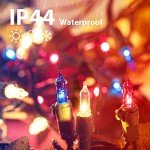 Red White Blue Christmas Lights Green Wire - 100 Count 4th July Decoration Patriotic Mini String Lights Waterproof for Indoor Outdoor Xmas Holiday Party Patio Independence Day Decoration