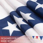 2x4 Ft American Bunting Flags for Outside, 4th of July Outdoor Decorations Patriotic Banner, Pleated Half Fan Flag Swag for Porch, Eaves (Set of 4)