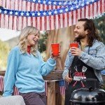 4th of July Decorations - 2 Pack Patriotic Red White and Blue Streamer for Memorial Day | Fourth of July Accessories Party Favors for Outdoor Outside Home - American Flag Banner Backdrop Decor,10 FT