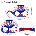 Gushijieju 4th of July Party Accessories American Flag Sunglasses Red White and Blue USA Glasses 4th of July Decorations Photobooth Props for Patriotic Party in the USA Favors Decorations 8Pcs