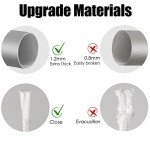 NELXINJO 20FT Sectional Flag Pole Kit, Heavy Duty Aluminum Outdoor In-Ground Flagpole, Gold Ball Top, 3x5 USA Flag for Residential commercial Outdoor Garden(20FT, Silver)