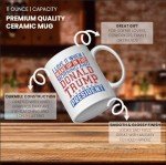 Novelty Coffee Mug - “I Love It When I Wake Up” - 11oz Ceramic POTUS-Themed Cup - 45th/47th President Commemorative Coffee Mug - Patriotic Gift for Conservatives, Republican and MAGA Supporters