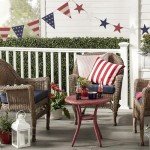 4th of July Garland Decorations, 2Pcs Stars Red and Blue Triangle Rustic Fourth of July Patriotic Garland, Vintage Farmhouse Independence Day Banner for Veterans Memorial Day Mantel Wall Home Indoor