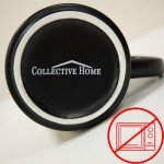 COLLECTIVE HOME - Monogram Ceramic Mug, 15oz Patriotic Letter Tea Cup, Elegant Independence Day Design, Personalized Mug for 4th of July, Ideal Gift for Him, Brother, or Father, Black (M)