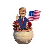 WVT Trump Yard Sign 2024 President Trump Middle Finger Yard Sign Funny Lawn Signs Outdoor Yard Decor