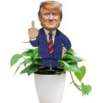 WVT Trump Yard Sign 2024 President Trump Middle Finger Yard Sign Funny Lawn Signs Outdoor Yard Decor