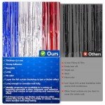 OHOME 4th of July Decorations - American Flag Backdrop Streamers | Patriotic Memorial Day Decor for Indoor Outdoor Outside - Fourth of July Accessories for Door Wall Party Favors,2 Pack