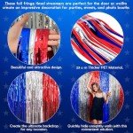 OHOME 4th of July Decorations - American Flag Backdrop Streamers | Patriotic Memorial Day Decor for Indoor Outdoor Outside - Fourth of July Accessories for Door Wall Party Favors,2 Pack