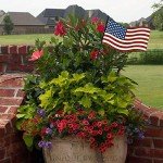 Rustic Metal Antique American Flag Garden Stake Rustic Americana Patriotic Stake Lawn Yard Garden Outdoor Decor,24''H,4th July Patriotic Flag Outdoor Decoration