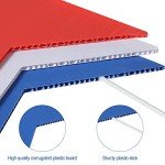 Nuanchu 15 Pieces Independence Day Signs Patriotic Stars Red Blue and White Yard Signs Outdoor Lawn Pathway Decorative Waterproof Corrugated Plastic Decor with Stakes for 4th of July Memorial Day