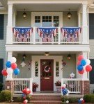 JEGERMIG 2x3 FT Patriotic Eagle American Flag Banner Indoor Outdoor Bunting Decoration Red White Blue
