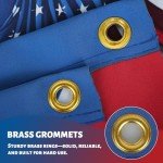 JEGERMIG 2x3 FT Patriotic Eagle American Flag Banner Indoor Outdoor Bunting Decoration Red White Blue