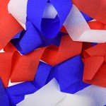 9 Rolls 738 Feet Red White and Blue Crepe Paper Streamers Patriotic Crepe Paper Streamers 4th of July Float Garland Decoration Accessories Independence Day Party Decorations Supplies