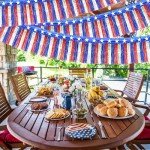 2 Packs 4th of July Decorations,39 FT Fourth of July Foil Fringe Curtain Tinsel Garland, Red White and Blue Streamers Hanging Backdrop Table Skirts for Parade Floats Memorial Day Patriotic Decor