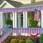 2 Packs 4th of July Decorations,39 FT Fourth of July Foil Fringe Curtain Tinsel Garland, Red White and Blue Streamers Hanging Backdrop Table Skirts for Parade Floats Memorial Day Patriotic Decor