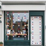 UOUYOO Patriotic Star Streamers Banner Garland 6 Strands 4th of July Decorations Party Paper Hanging red White and Blue for Fourth of July Decor Independence Day