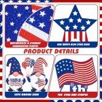 12 Pcs 4th of July Yard Sign Decorations Patriotic Outdoor Memorial Day Independence Day Yard Decor with 24 Pcs Stakes for Holiday Lawn Patio Garden Home Decor(Patriotic)
