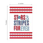 Canopy Street Patriotic 4th Of July Party Invitation / 25 Fill in the Blank Red White Blue Themed Event Invites With Envelopes / 5" x 7" Independence Day Invitations/Made In The USA