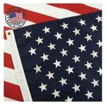 Grace Alley American Flag 3x5, Made in the USA, Heavy Duty Outdoor UV Fade Resistant, Waterproof, Vibrant Color, Long Lasting Polyester Cotton Blend with Brass Grommets