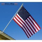 Grace Alley American Flag 3x5, Made in the USA, Heavy Duty Outdoor UV Fade Resistant, Waterproof, Vibrant Color, Long Lasting Polyester Cotton Blend with Brass Grommets