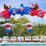 USA-Balloons 4th of July 12PCS Patriotic Eagle Balloons Red White Blue USA Foil Decor Fourth of July Veterans Day Election Birthday Party Supplies