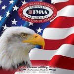 Grace Alley American Flag 3x5, Made in the USA, Heavy Duty Outdoor UV Fade Resistant, Waterproof, Vibrant Color, Long Lasting Polyester Cotton Blend with Brass Grommets