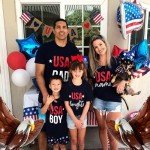 USA-Balloons 4th of July 12PCS Patriotic Eagle Balloons Red White Blue USA Foil Decor Fourth of July Veterans Day Election Birthday Party Supplies