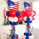 USA-Balloons 4th of July 12PCS Patriotic Eagle Balloons Red White Blue USA Foil Decor Fourth of July Veterans Day Election Birthday Party Supplies