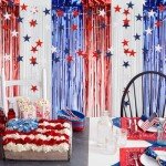 BAHABY 4th of July Decorations Set: 8 Strands Patriotic Star Streamers Banner Garland + 2 Pack 3.28Ft x 6.56Ft Metallic Tinsel Foil Fringe for Independence Day Memorial Day