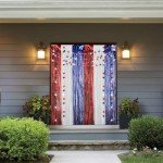 BAHABY 4th of July Decorations Set: 8 Strands Patriotic Star Streamers Banner Garland + 2 Pack 3.28Ft x 6.56Ft Metallic Tinsel Foil Fringe for Independence Day Memorial Day