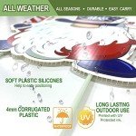 8 PCS Memorial Day Yard Sign Decorations-4th of July Decorations Outdoor-Weatherproof Corrugated Plastic Independence Day Party Lawn Signs with Stakes