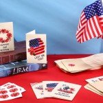 Watersay 100 Sets Memorial Day Cards Bulk 4th of July Thank You Cards with Envelopes and Stickers Patriotic Veteran Military Appreciation Note Watercolor Card 4 x 6 Inch