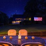 XTF2015 Led Flag Net Lights of The United States, Waterproof American Flag String Light for Christmas, Festival, Holiday, Independence Day, Memorial Day, Decoration, Garden, Yard, Indoor and Outdoor