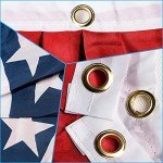 American Flag Bunting for Outside,4th of July Flags Outdoor, USA Pleated Fan Flag 1.5x3 FT,Patriotic Decor Bunting Banner,Fourth of July Yard Decorations,Red White and Blue Decor for Outside (4 Pack)