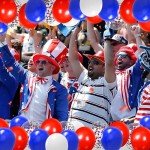 Red White and Blue Balloons,65Pcs Red and Blue Latex Balloons for 4th Of July Patriotic Balloon Graduation Birthday Party Decorations